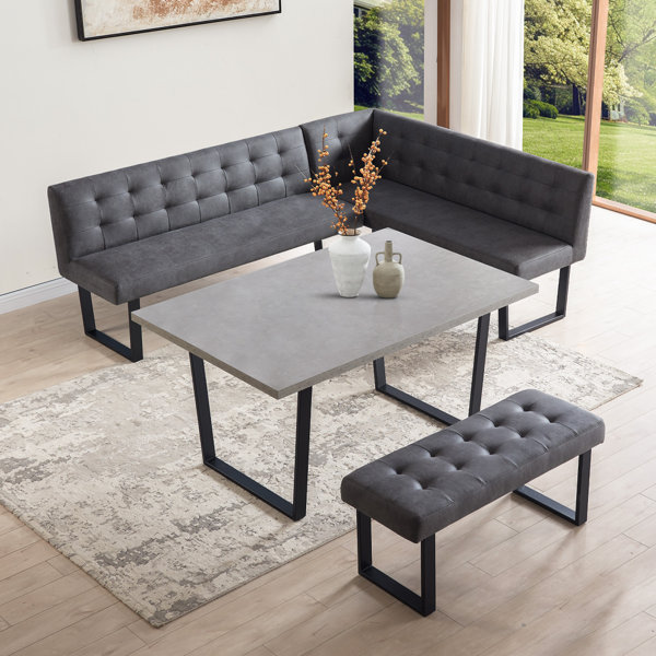 Dining Table with Bench Kitchen & Dining Room Sets You'll Love | Wayfair